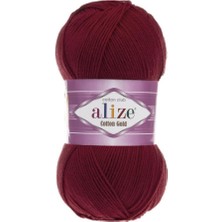 Alize Cotton Gold Bordo El Örgü Ipliği