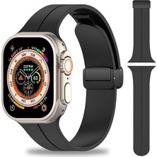 Kip GSM Apple Watch 49MM Su Geçirmez Silikon Spor Kordonu, Kolay Takma/çıkarma, Metal Manyetik özellikli