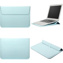 Novstrap Apple Macbook Air M1 A2337 13 Inç Uyumlu Deri Kılıf Çanta Sleeve Standlı Içi Kumaş