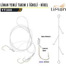 Port Fish Yemli Takım 3 Iğneli - Beyaz Iğne