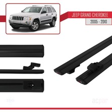 Acpar Jeep Grand Cherokee 2005-2010 Arası ile Uyumlu Basıc Model Ara Atkı Tavan Barı Siyah