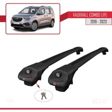 Acpar Vauxhall Combo Life 2019 ve Sonrası ile Uyumlu Ace-1 Ara Atkı Tavan Barı Siyah