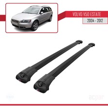 Acpar Volvo V50 Estate 2004-2012 Arası ile Uyumlu Ace-1 Ara Atkı Tavan Barı Siyah