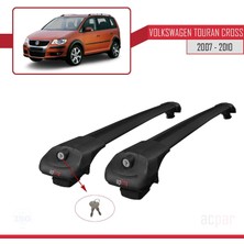 Acpar Volkswagen Touran Cross 2007-2010 Arası ile Uyumlu Ace-1 Ara Atkı Tavan Barı Siyah