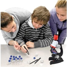 Leidory Işıklı Mikroskop Çocuk Eğitimi Için Mikroskop Seti 100X400X1200X Büyütme