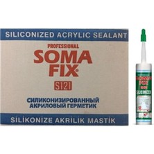 Somafix 310 ml - 500 Gr Beyaz Silikonize Mastik Pimapen Pvc Kapı Parke Montaj Dolgu Mastiği