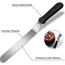 Nar Kalıp Narkalıp Yuvarlak Ayarlanabilir Kek Kalıbı ve Pasta Sıvama Spatulası 2 Li Derinlik 15 cm