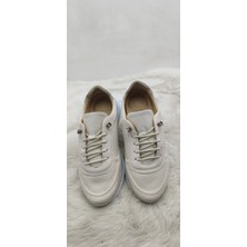 Çiğdem Kundura Çiğdem Gerçek Deri Krem Kadın Günlük Ayakkabı - Bej - 38 - ST02608-13224