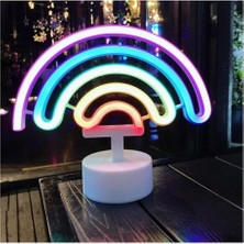 Alithestereo Gökkuşağı Neon LED Lamba Alithestereo