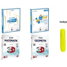 Karma Kitaplar 3D ve Üçdörtbeş Tyt Matematik Geometri Soru Bankası Seti 4 Kitap