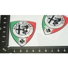 Dk Alfa Romeo Logo Kelebek Cam Damla Desen Logo Arma Seti