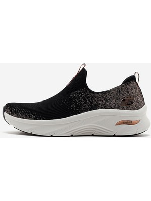 Skechers Arch Fit D'lux  -  Glimmer Dust Kadın Siyah / Pembe Altin Spor Ayakkabı 149689 Bkrg