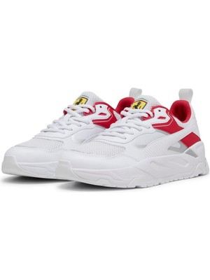 PUMA FERRARI TRINITY 307950-02 ERKEK BEYAZ-KIRMIZI Günlük Sneaker Ayakkabı