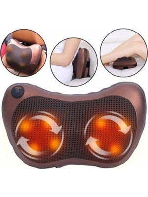 KFC Home 8 Toplu Çift Motor Mega Kalite Masaj Yastığı Aleti Ovmalı Yoğurmalı Isıtmalı Boyun Bel Sırt Ayak