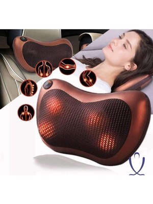 KFC Home Terapi Masaj Yastıgı Boyun Sırt Bel Ayak Kol Isıtmalı Yogurmalı Yastık Ofis Ev Araba