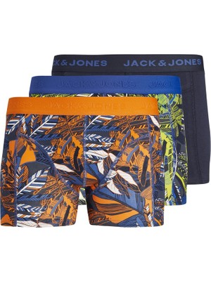 Jack & Jones Mavi-Turuncu Erkek 3'lü Boxer Set 12240236