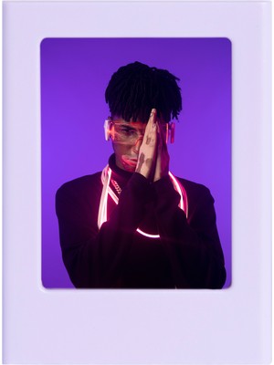 Instax Mini Film Uyumlu Lila Mıknatıslı Fotoğraf Çerçevesi