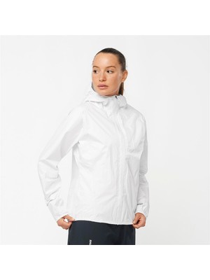 Salomon Bonatti Waterproof Kadın Yağmurluk - Beyaz