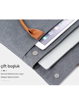 Oloey Laptop Çantası Darbeye Dayanıklı 13.3 Inç Iş Taşınabilir Evrak Çantası (Yurt Dışından)