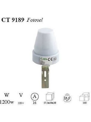 Cata CT-9189 Gece Gündüz Sensörü Fotosel 220 Volt