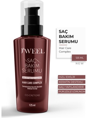 J'weel Aşırı Yıpranmış Saçlar Için Keratinli Saç Bakım Serumu 125 ml