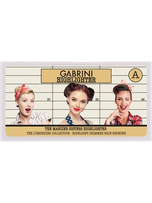 Gabrini 3'lü Pudra Highlighter Paleti - Doğal Işıltılı Renkler, Hafif Yapı ve Uzun Süre Kalıcı Etki
