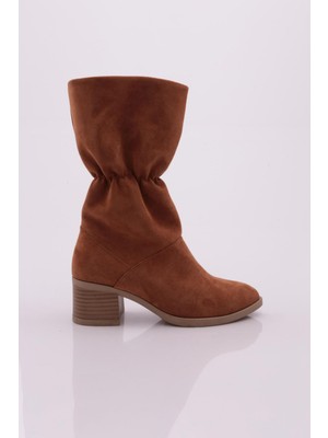 DGN 9066-2164 Kadin Büzgülü Topuklu Çizme