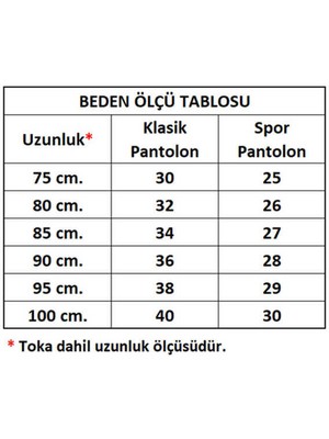 Süzer Deri Siyah Çocuk Boy Suni Deri Düz Model 3 Cm. Genişlik Klasik Kemer - G1-23HZ