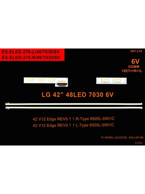 Winkel LCD LED-2366 2 Li Çubuk-42 V12 EDGE-LC420EUD-SN042DLD182--ELED270-WİNKEL