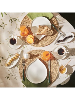 Emsan Bianca Leaf 32 Parça 6 Kişilik Kahvaltı/servis Takımı