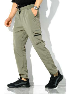 Oksit Luigi Slim Fit Kort Paraşüt Kargo Cepli Outdoor Erkek Eşofman Alt