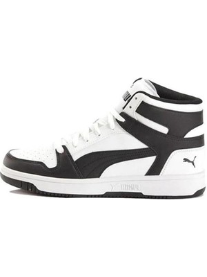 Puma Rebound Layup Beyaz/siyah Erkek Spor Ayakkabı 369573-13