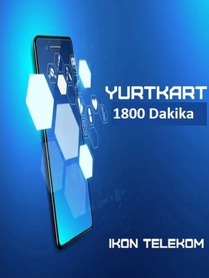 İkon Telekom YurtKart 1800 Dakika - Ankesörlü Telefon Arama Kartı Pini