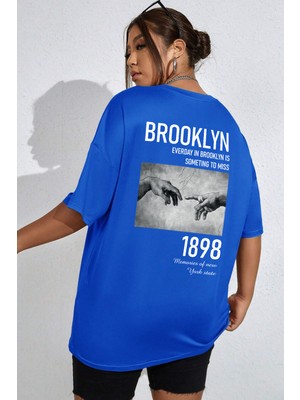 Only Trendwear Unisex 1898 Brooklyn Baskılı T-Shirt