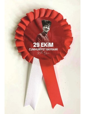 Yıldız Kurdela Ankaraa 29 Ekim Cumhuriyet Bayramı Kurdela , Kurdale Kurdela Yaka Kokartı Kokart Rozet