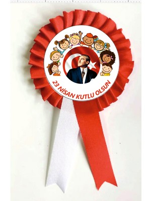 Yıldız Kurdela Ankaraa 23 Nisan Ulusal Egemenlik ve Çocuk Bayramı Kurdela , Kurdale Kurdela Yaka Kokartı Kokart Rozet