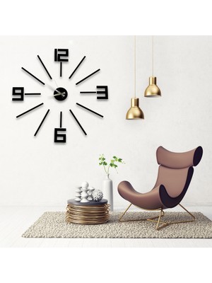 Saatick 50-100 cm Arası Ayarlanabilir Modern Dekoratif Lüks Duvar Saati Büyük Şık Salon Tasarım Saat Modelleri