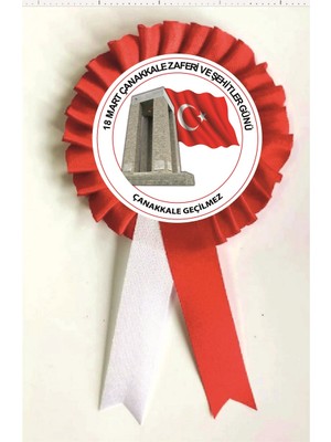 Yıldız Kurdela Ankaraa 18 Mart Çanakkale Zafer Bayramı Kurdela , Kurdale Kurdela Yaka Kokartı Kokart Rozet