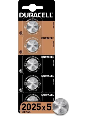 Duracell 2025 Pil 5 Li Kart