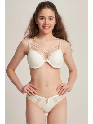 Le Jardin Kadın Silikonlu Simli Sütyen Külot Takımı 5020 - 1 Adet