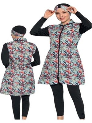 Sıla Sella İstanbul Fermuarlı Tam Kapalı Tesettür Mayo