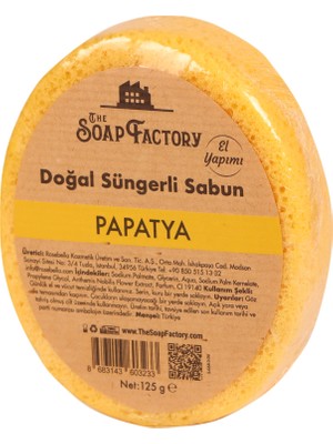 The Soap Factory Doğal Süngerli Papatya Sabunu 125 gr - Lüks - Tüm Cilt Tipleri İçin - Ferahlatıcı ve Rahatlatıcı Duş Deneyimi - Mükemmel Cilt Bakımı - Kolay Kullanım - Mükemmel Koku