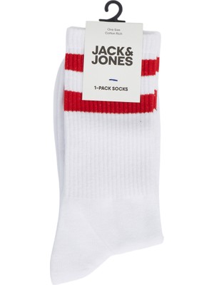 Jack & Jones Jacaedan Tennıs Unisex Çorap 12240479-White