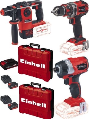 Einhell Te-Cd 18/50 Li-I Bl Matkap Te-Cı 18 Bl Vidalama Herocco 18V Kırıcı Delici 2X4.0AH+2.0AH Kömürsüz Profesyonel Akülü Set