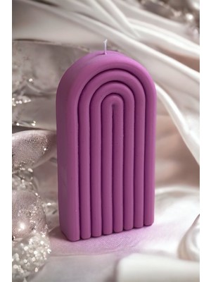 Khleos Rainbow Purple Candle Soya Wax Mora Mora Esanslı Mum