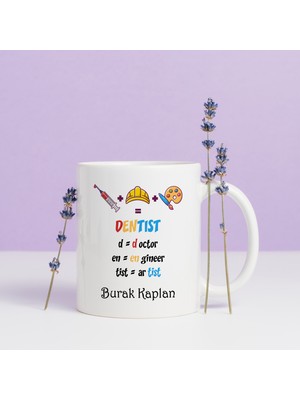 Hediyesepeti Hediye Sepeti Diş Hekimine Hediye Doctor Engineer Artist Kupa Bardak