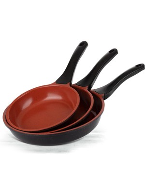 ThermoAD | Tava Seti | 3 Parça | 20cm-24cm-28cm | Red Diamond