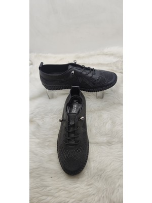 Voyager Siyah Gerçek Deri Lastik Bağlı Ayakkabı(A1) - Siyah - 39 - ST02611-13244