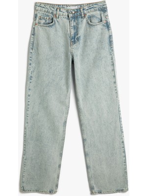 Koton Düz Paça Kot Pantolon Normal Kesim - Eve Jeans