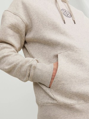 Jack & Jones Erkek Sweat Jjcosmo Hood Beyaz -122339792xl Beyaz